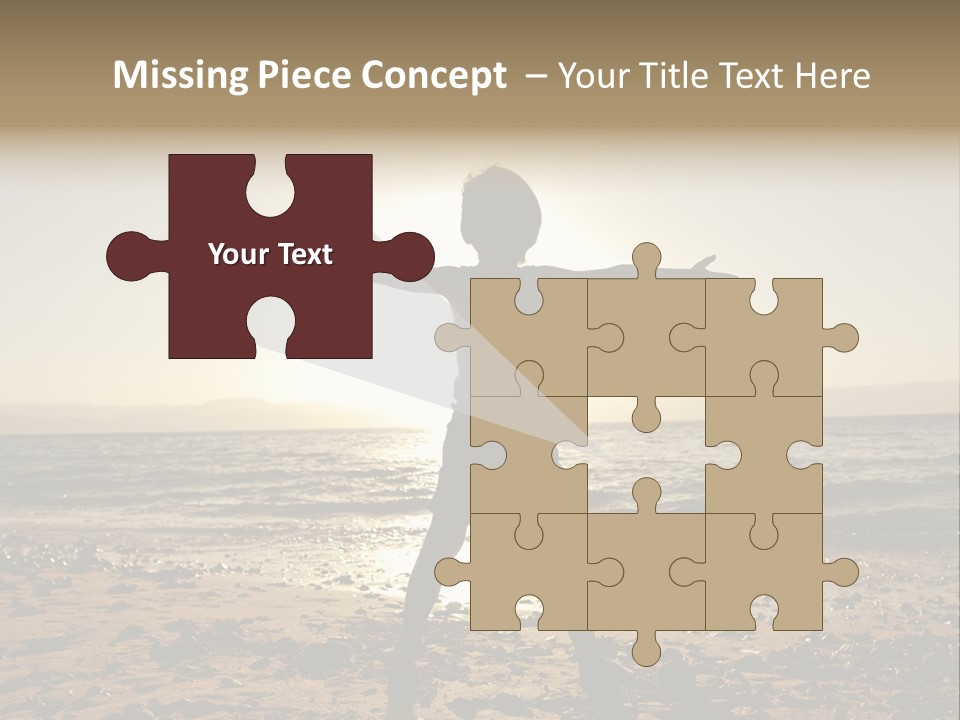 Silhouette Of Child PowerPoint Template