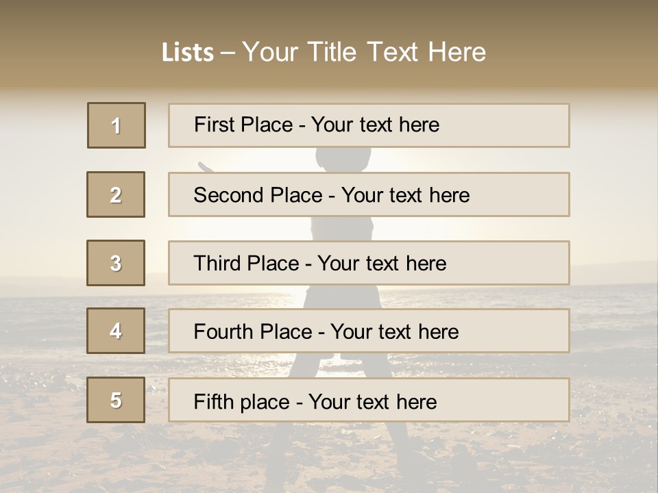 Silhouette Of Child PowerPoint Template