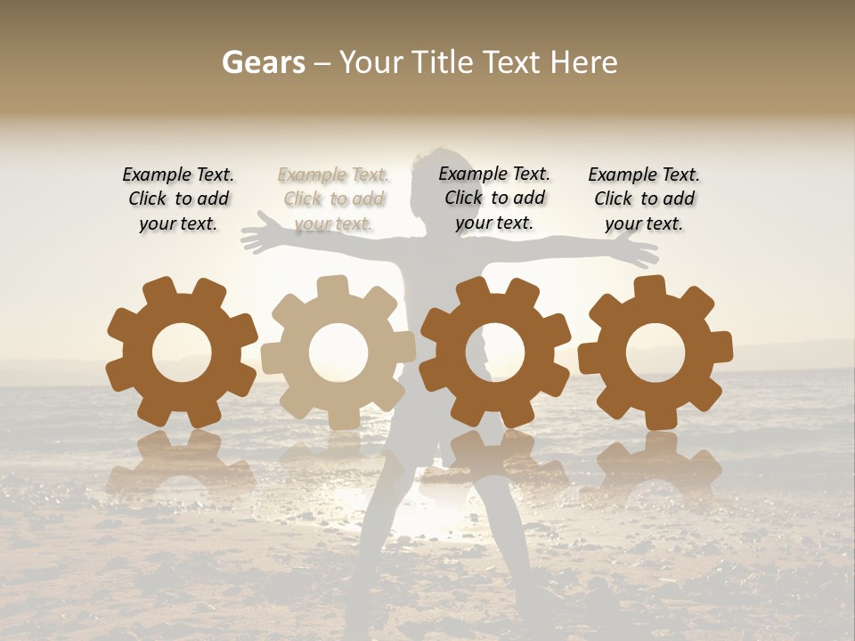 Silhouette Of Child PowerPoint Template