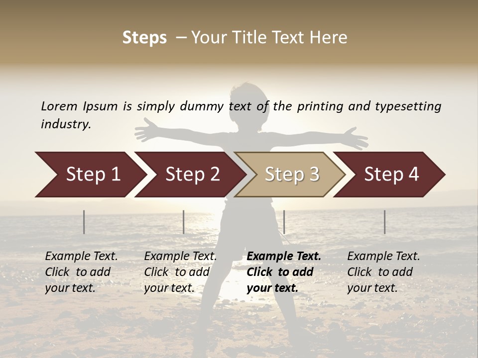 Silhouette Of Child PowerPoint Template