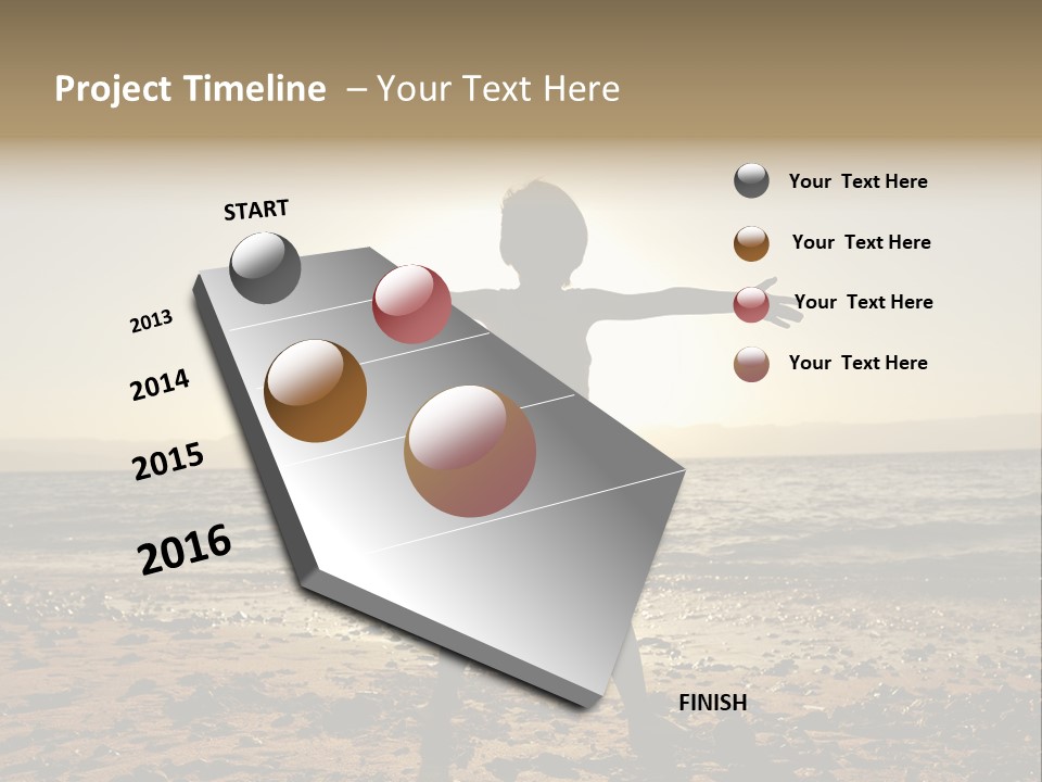 Silhouette Of Child PowerPoint Template