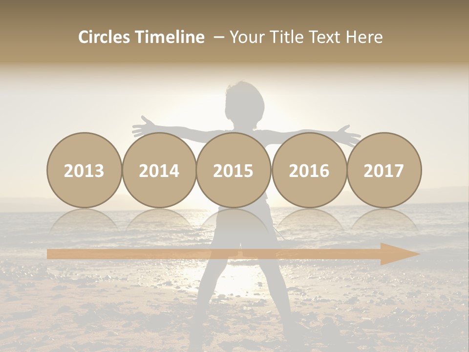 Silhouette Of Child PowerPoint Template