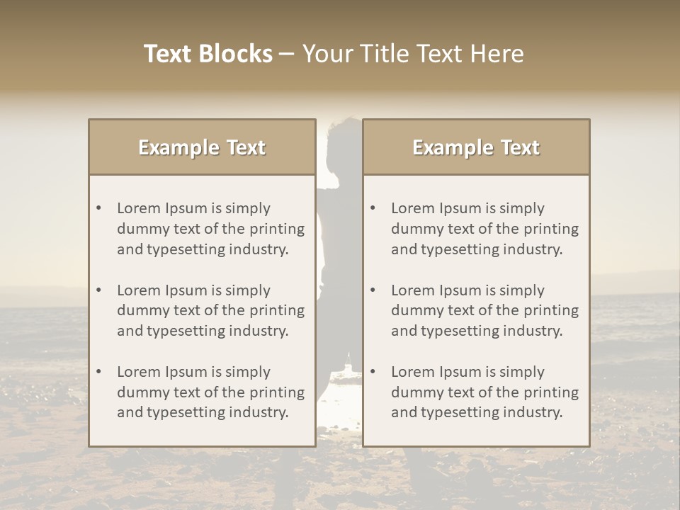 Silhouette Of Child PowerPoint Template
