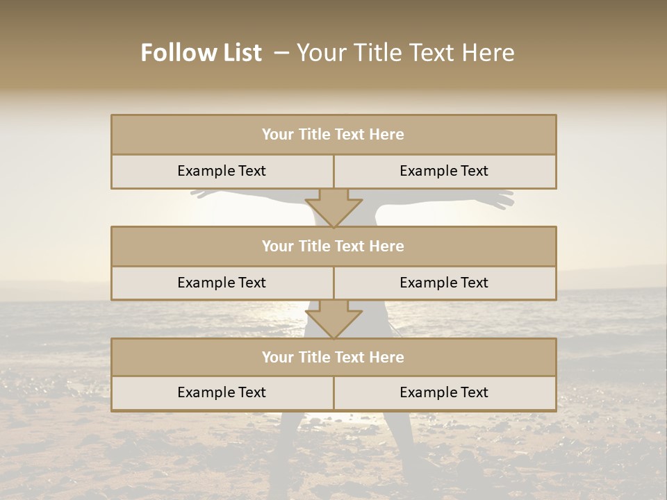 Silhouette Of Child PowerPoint Template