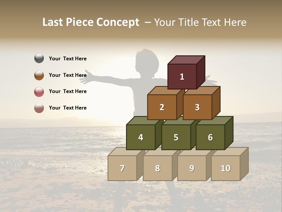 Silhouette Of Child PowerPoint Template