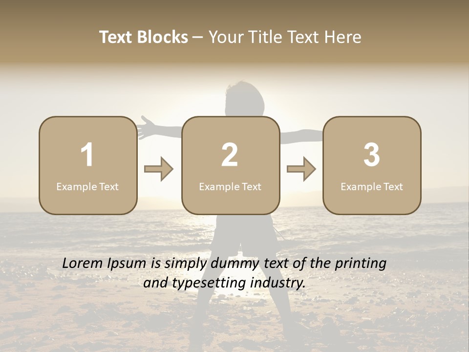 Silhouette Of Child PowerPoint Template