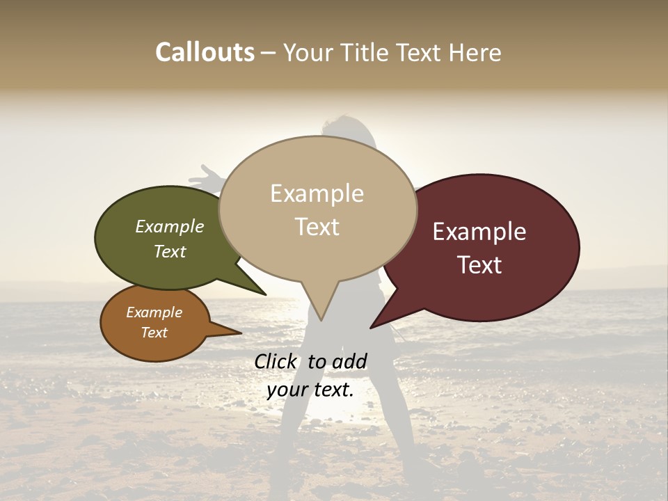 Silhouette Of Child PowerPoint Template