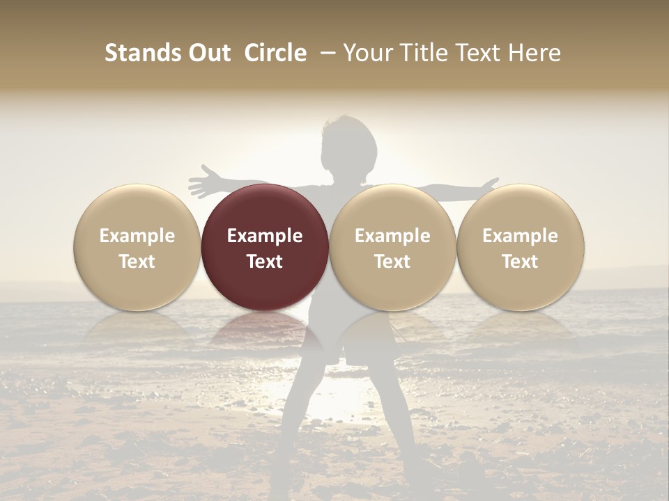 Silhouette Of Child PowerPoint Template