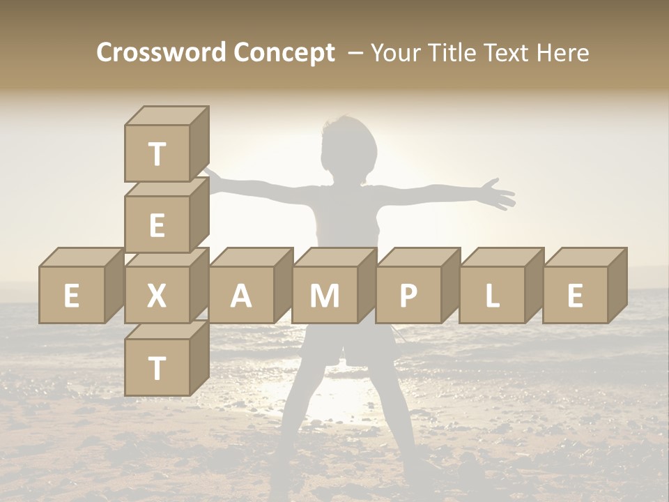 Silhouette Of Child PowerPoint Template