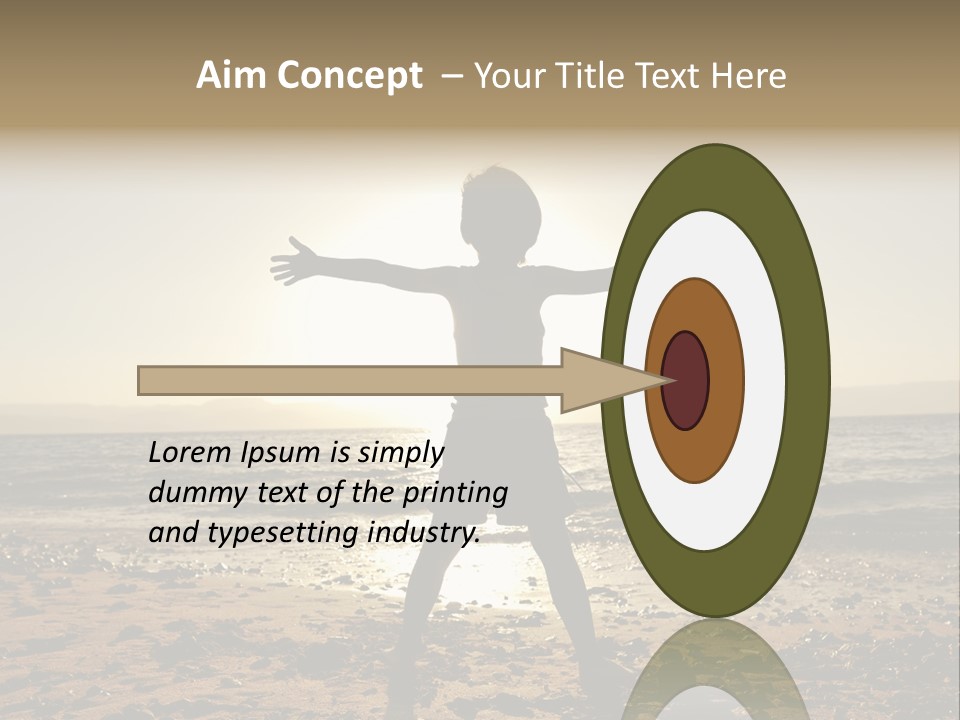 Silhouette Of Child PowerPoint Template