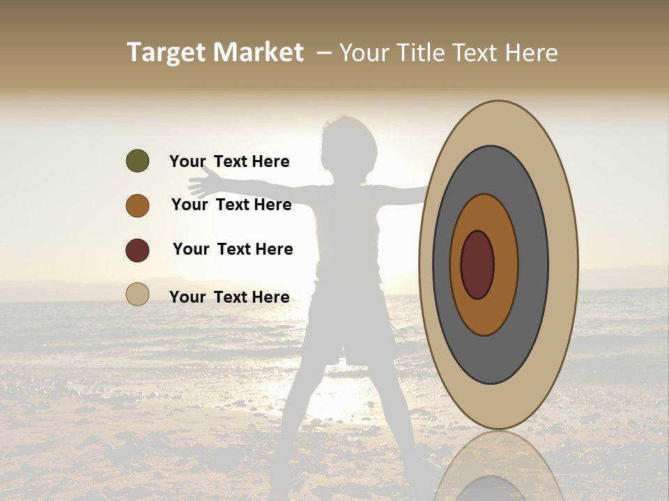 Silhouette Of Child PowerPoint Template