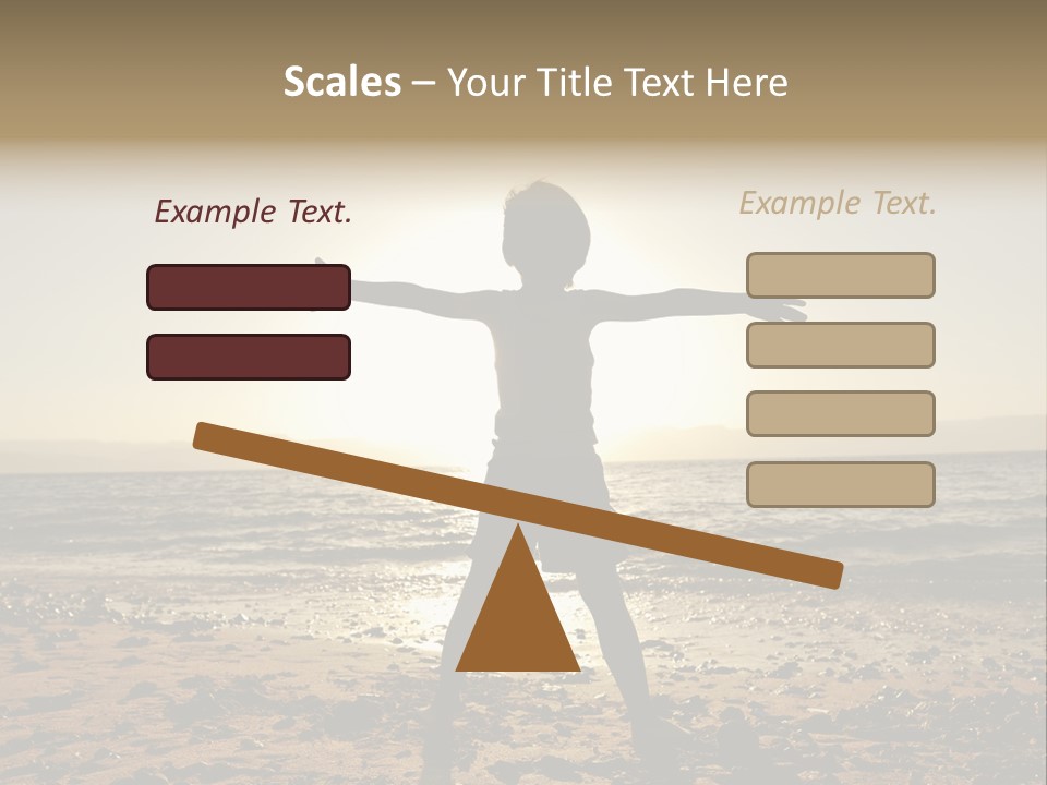 Silhouette Of Child PowerPoint Template