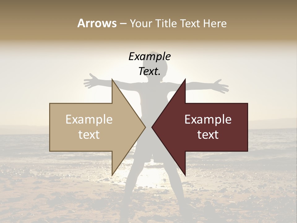 Silhouette Of Child PowerPoint Template