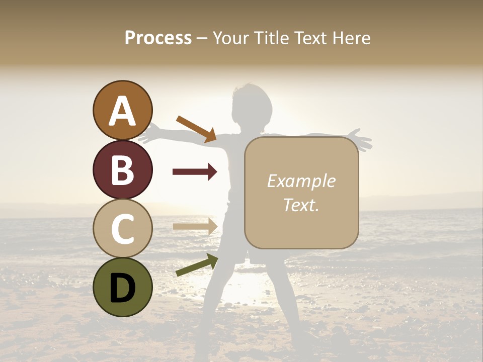 Silhouette Of Child PowerPoint Template