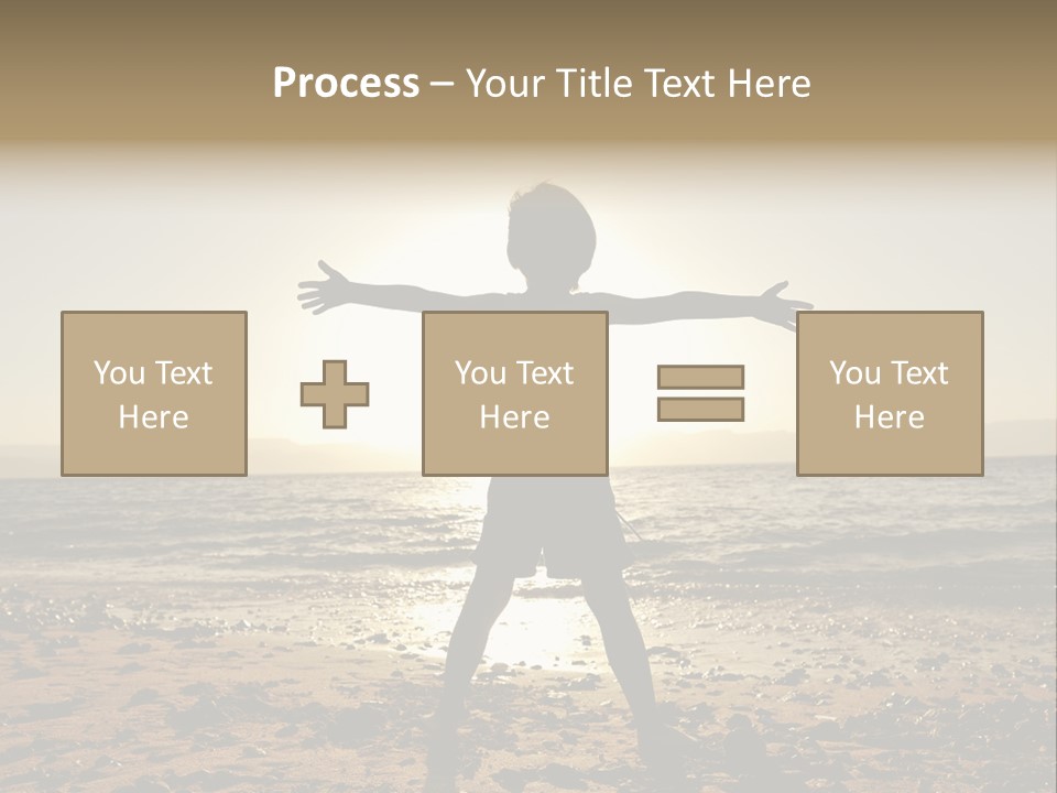 Silhouette Of Child PowerPoint Template