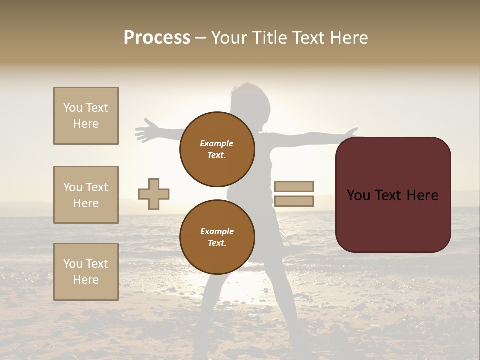 Silhouette Of Child PowerPoint Template