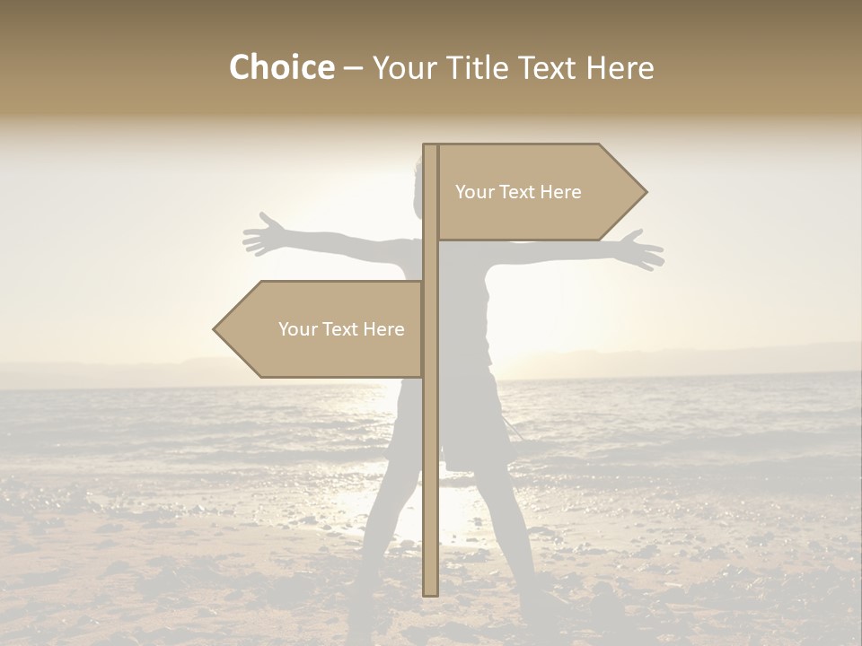 Silhouette Of Child PowerPoint Template