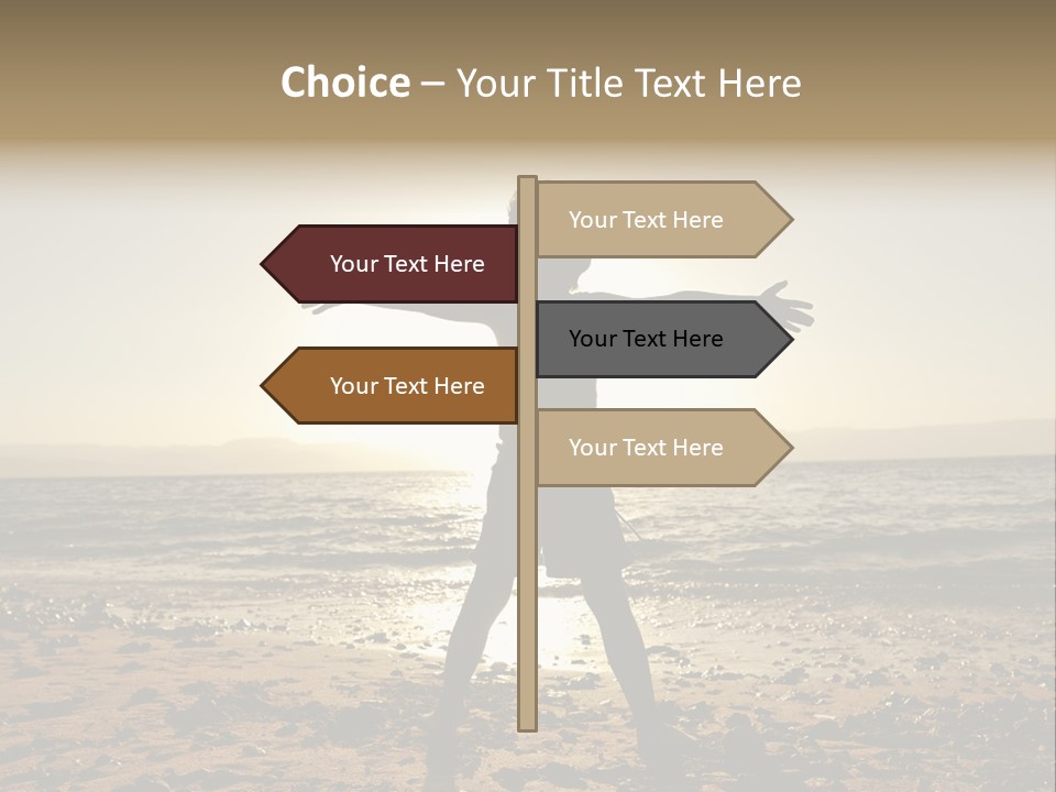 Silhouette Of Child PowerPoint Template