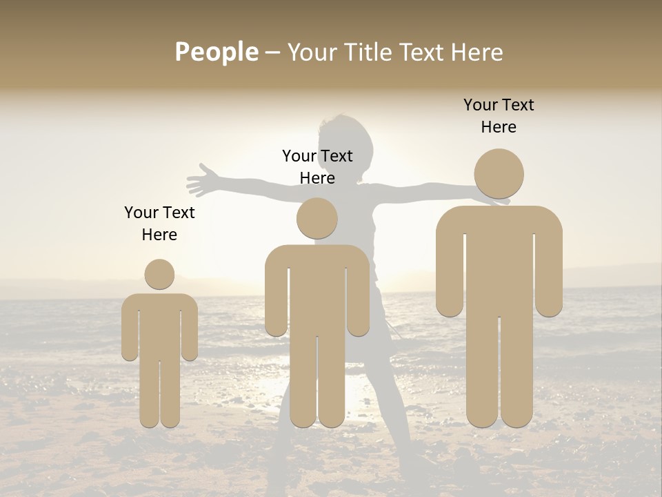 Silhouette Of Child PowerPoint Template