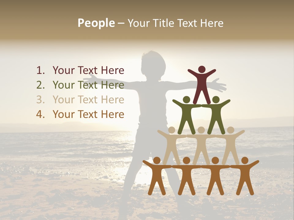Silhouette Of Child PowerPoint Template