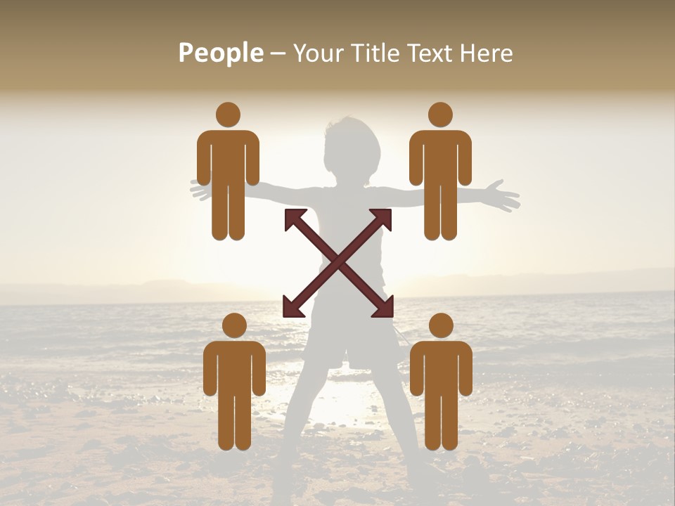 Silhouette Of Child PowerPoint Template