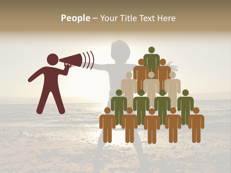 Silhouette Of Child PowerPoint Template