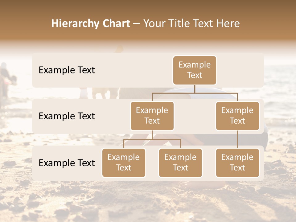 A Young Boy Playing In The Sand At The Beach PowerPoint Template