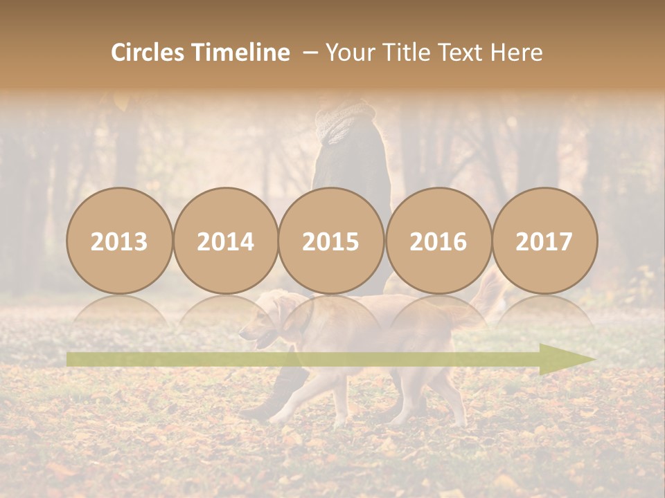 Green Autumn Happy PowerPoint Template