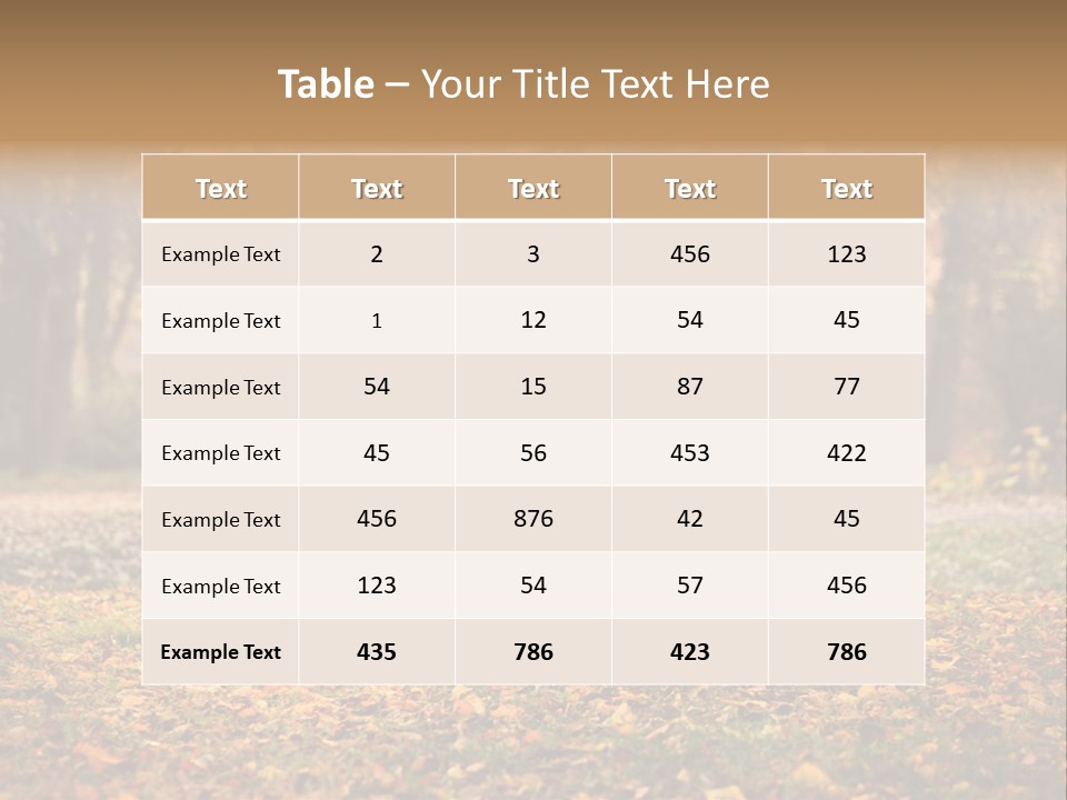 Green Autumn Happy PowerPoint Template