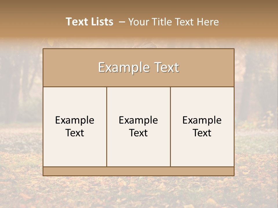 Green Autumn Happy PowerPoint Template