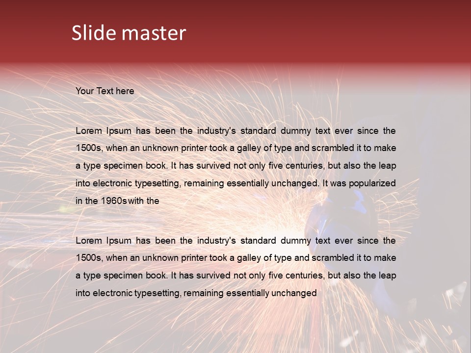 Sharpening Builder Construction PowerPoint Template