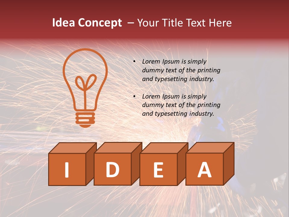 Sharpening Builder Construction PowerPoint Template