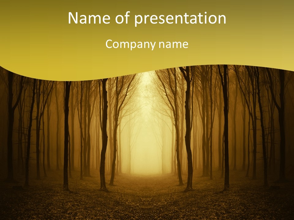 Ray Mist Rain PowerPoint Template