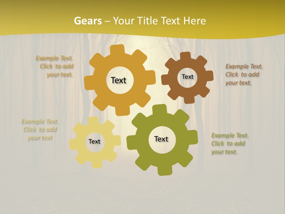 Ray Mist Rain PowerPoint Template