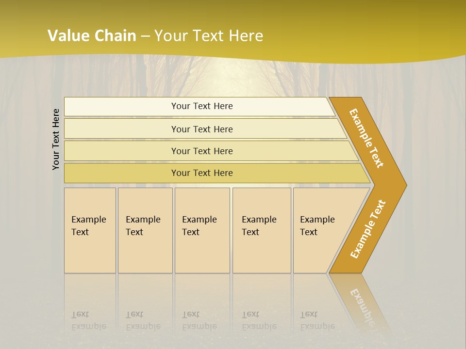 Ray Mist Rain PowerPoint Template