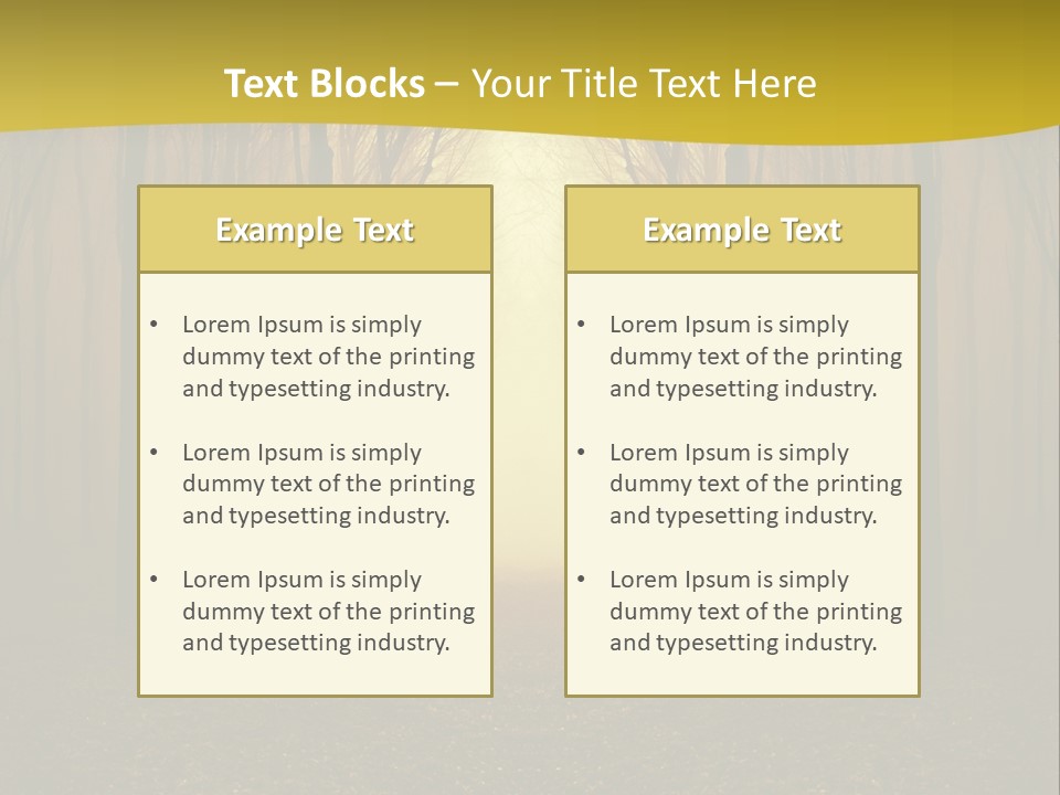 Ray Mist Rain PowerPoint Template