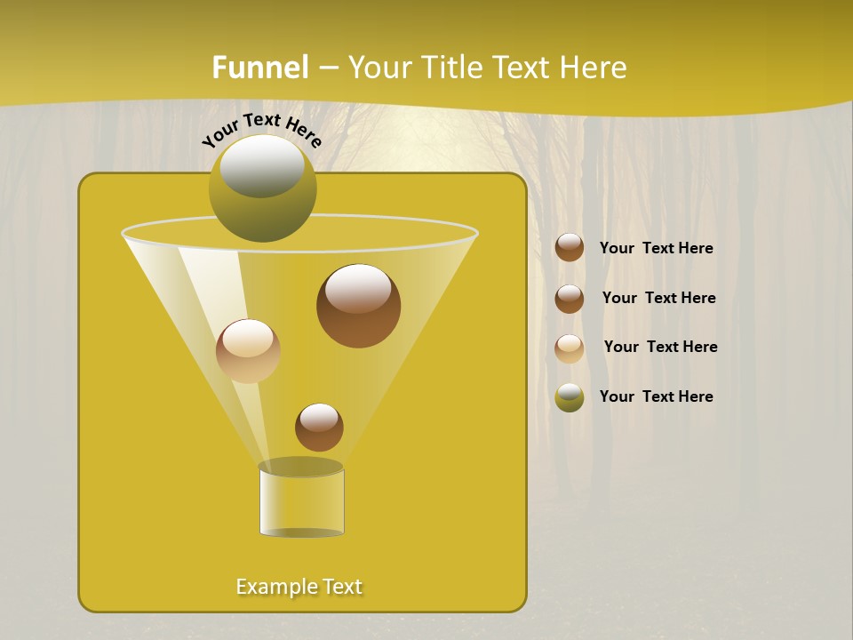 Ray Mist Rain PowerPoint Template