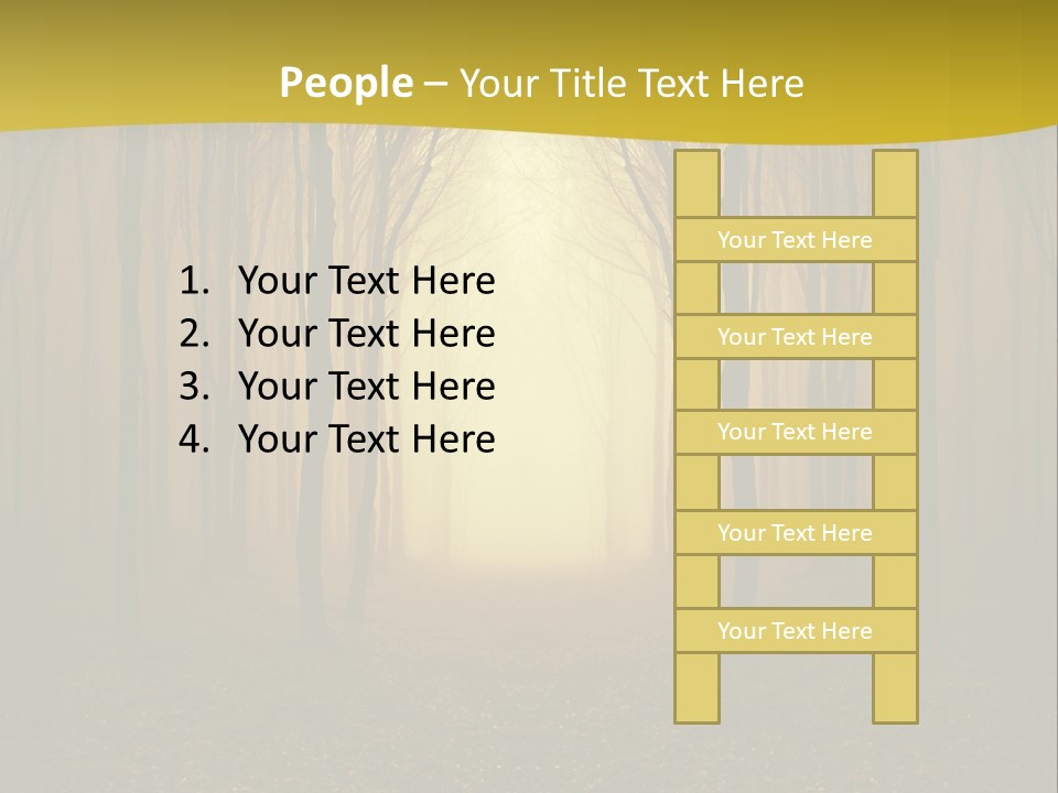 Ray Mist Rain PowerPoint Template