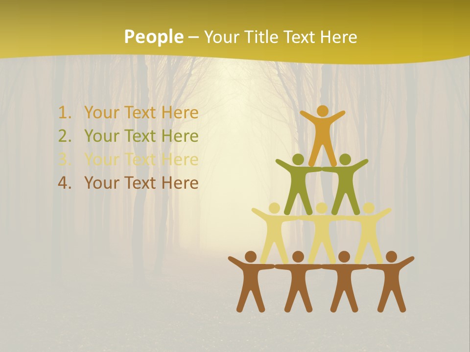 Ray Mist Rain PowerPoint Template