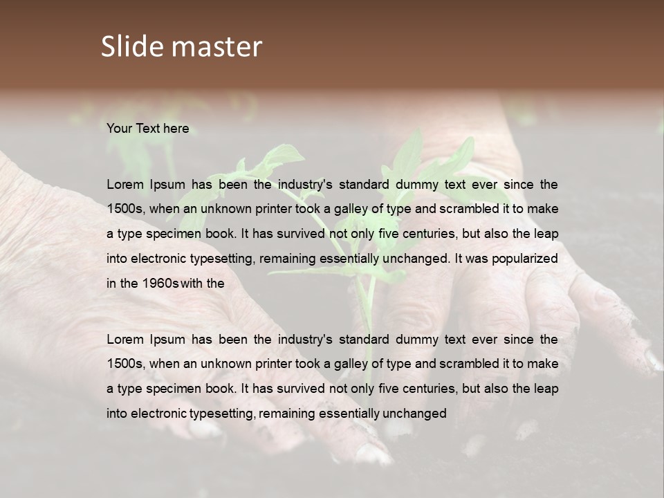 Countryside Soil Careful PowerPoint Template
