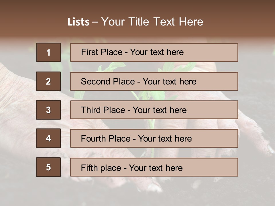 Countryside Soil Careful PowerPoint Template