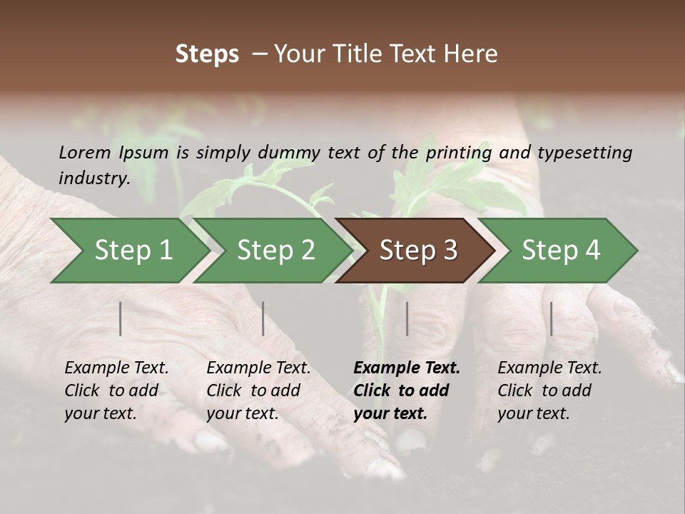 Countryside Soil Careful PowerPoint Template
