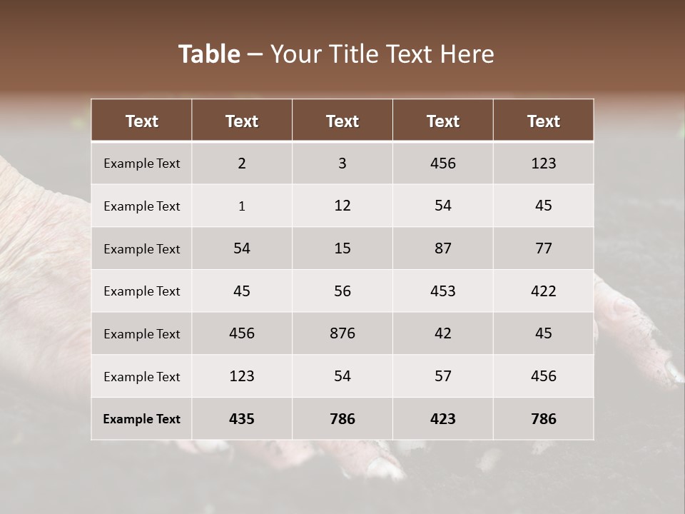 Countryside Soil Careful PowerPoint Template