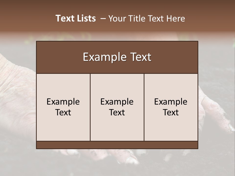 Countryside Soil Careful PowerPoint Template