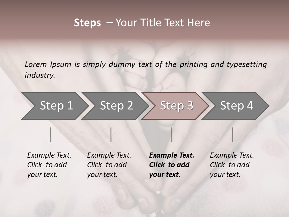 Mother Girl Father PowerPoint Template