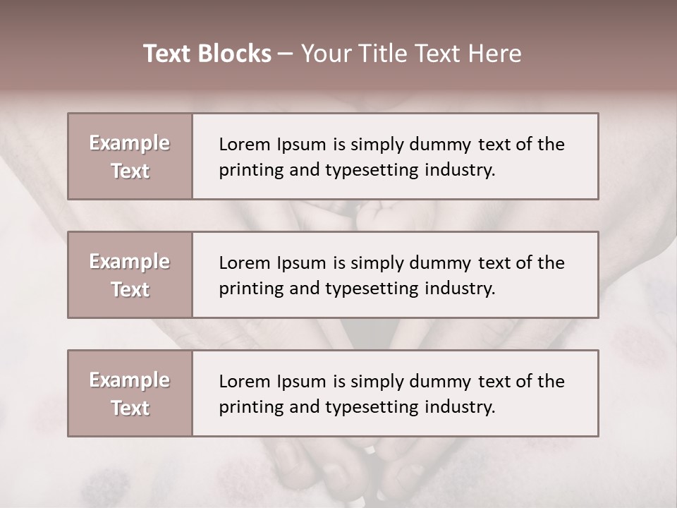 Mother Girl Father PowerPoint Template