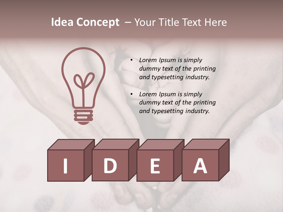 Mother Girl Father PowerPoint Template