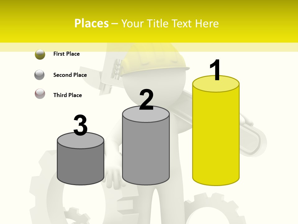 Progress Equipment Hardhat PowerPoint Template