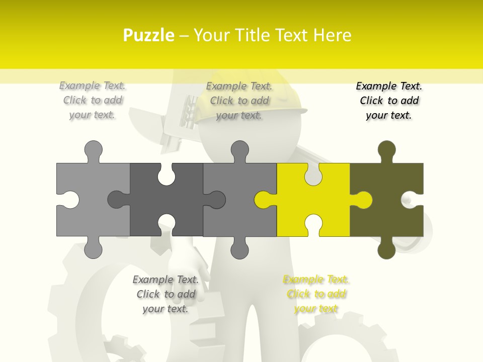 Progress Equipment Hardhat PowerPoint Template