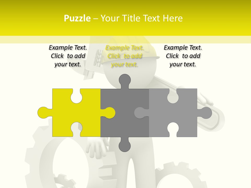 Progress Equipment Hardhat PowerPoint Template